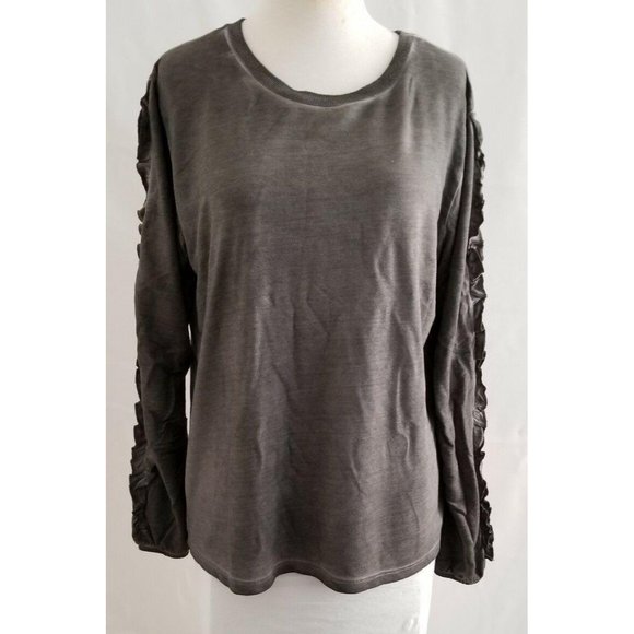 Dantelle Women's Gray Oil Dye Sweatshirt Pullover Top Size Small NWT - Picture 7 of 15
